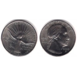 Estados Unidos de América. 2022(P). Quarter Dollar (SC) Maya Angelou