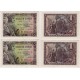 Estado Español. 1943. 1 Pesetas (x2) (SC) Serie B. Pequeñas manchas. Pareja Correlativa