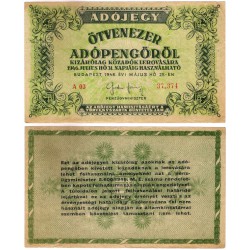 (138a) Hungria. 1946. 50000 Adopengo (EBC-)