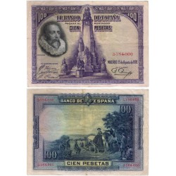 España. 1928. 100 Pesetas (MBC) Sin Serie