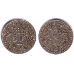 (Y35) Marruecos. 1924. 50 Centimes (BC+)