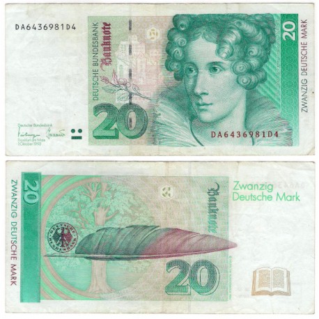(39b) Alemania. 1993. 20 Mark (MBC)