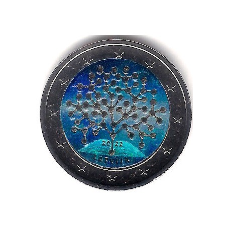 Letonia. 2022. 2 Euro (SC) Coloreada