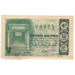 Décimo. 5 de Octubre de 1965. Lugares Colombinos, Monumento a las Capitulaciones de Santa Fe, Granada