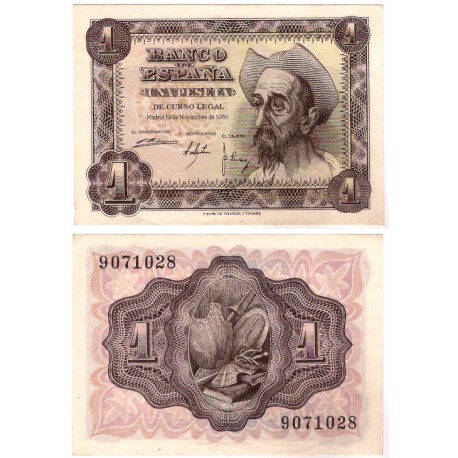 Estado Español. 1951. 1 Peseta (SC-) Sin Serie