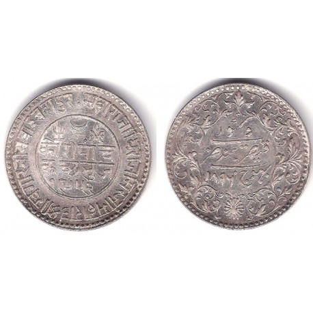 (Y37.5) Estados Nativos de la India (Kutch). 1896. 5 Kori (EBC) (Plata)
