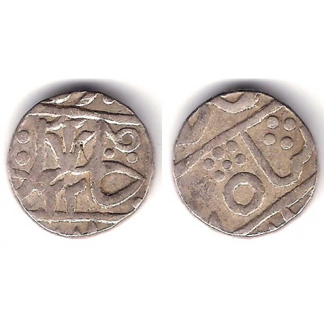 (124) Estados Nativos de la India (Gwalior). 1827(22). 1 Rupee (MBC+) (Plata)