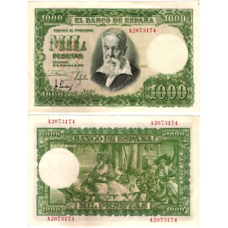 Estado Español. 1951. 1000 Pesetas (EBC-) Serie A