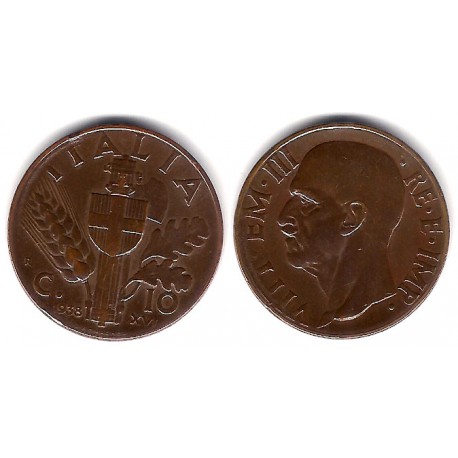 (74) Italia. 1938. 10 Centesimi (MBC)