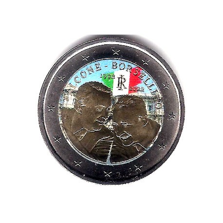 Italia. 2022. 2 Euro (SC) Coloreada