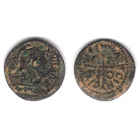 Luis XIV (Principado Catalán). 1643. Dinero (BC+) Ceca de Barcelona