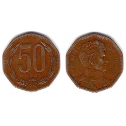 (219.2) Chile. 1989. 50 Pesos (BC)