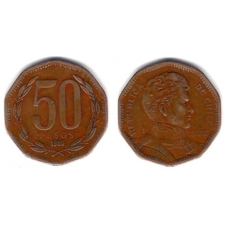 (219.2) Chile. 1989. 50 Pesos (BC)