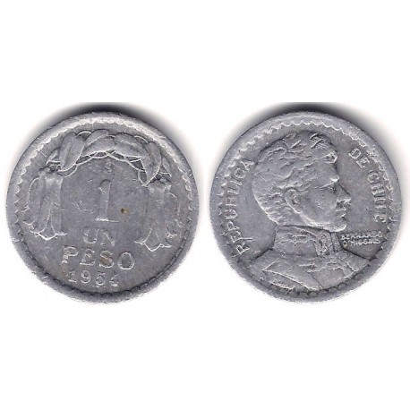(179a) Chile. 1954. 1 Peso (MBC-)