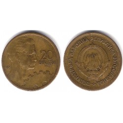 (34) Yugoslavia. 1955. 20 Dinara (MBC)