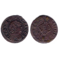 Luis XIV (Principado Catalán). 16XX. Seiseno (BC+) Ceca de Barcelona