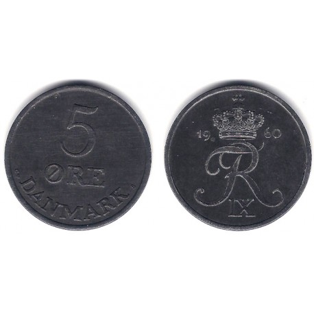 (843.2) Dinamarca. 1960. 5 Ore (EBC)