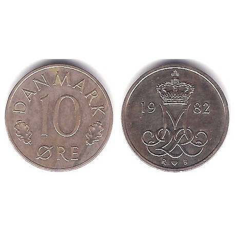 (860.3) Dinamarca. 1982. 10 Ore (MBC)