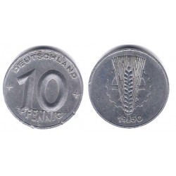(3) Alemania Democrática. 1950(A). 10 Pfennig (MBC+)