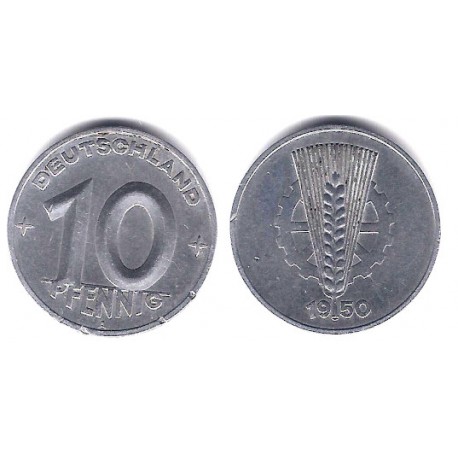 (3) Alemania Democrática. 1950(A). 10 Pfennig (MBC+)