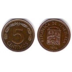(Y49) Venezuela. 1974. 5 Céntimos (MBC)