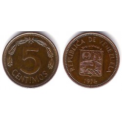 (Y49) Venezuela. 1974. 5 Céntimos (MBC)