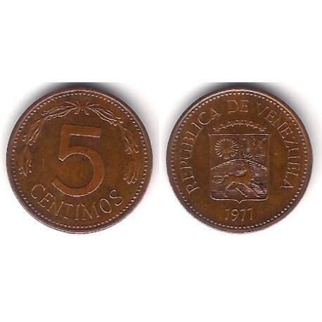 (Y49) Venezuela. 1977. 5 Céntimos (MBC)