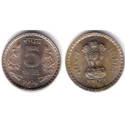 (154.1) India. 1994. 5 Rupees (SC)