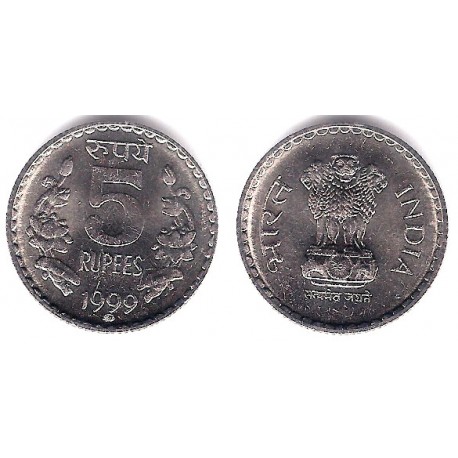 (154.1) India. 1999. 5 Rupees (SC)
