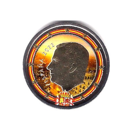 España. 2022. 2 Euro (SC) Coloreada