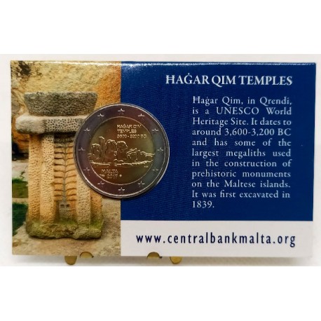 Malta. 2017. 2 Euro (SC) Con marca de ceca
