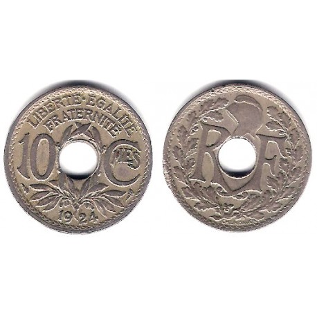 (866a) Francia. 1924. 10 Centimes (MBC)