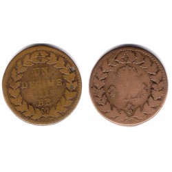 (701) Francia. 1815. Decime (BC)