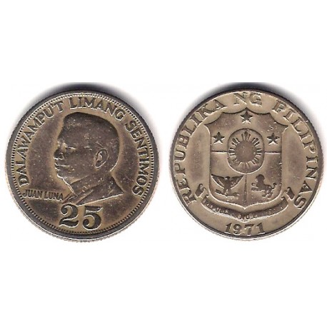 (199) Filipinas. 1971. 25 Sentimos (MBC)