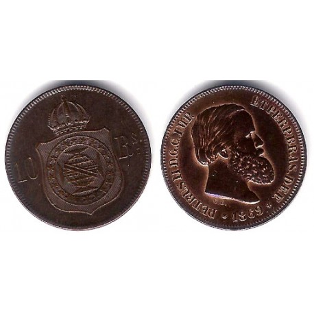 (473) Brasil. 1869. 10 Reis (EBC+)