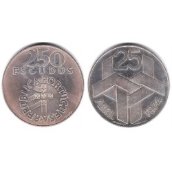(604) Portugal. 1974. 250 Escudos (EBC+) (Plata)