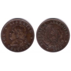 (33) Argentina. 1890. 2 Centavos (EBC)
