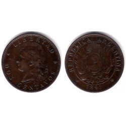 (33) Argentina. 1891. 2 Centavos (EBC)
