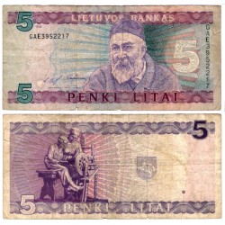 (55a) Lituania. 1993. 5 Litai (BC)