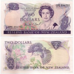 (170c) Nueva Zelanda. 1981-92. 2 Dollars (SC-)