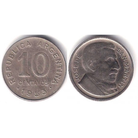 (47a) Argentina. 1953. 10 Centavos (MBC)