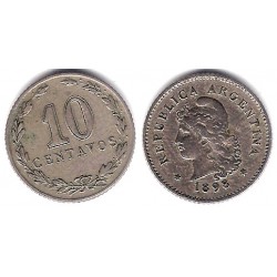 (35) Argentina. 1898. 10 Centavos (MBC)
