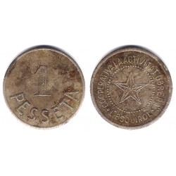 Cooperativa La Activitat Obrera. L'Esquirol. 1 Peseta (MBC)