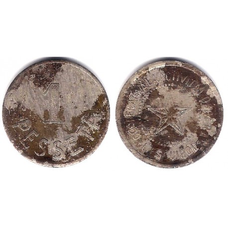 Cooperativa La Activitat Obrera. L'Esquirol. 1 Peseta (MBC-)