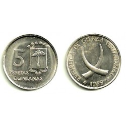 Guinea Ecuatorial. 1969(*19-69). 5 Pesetas (EBC)