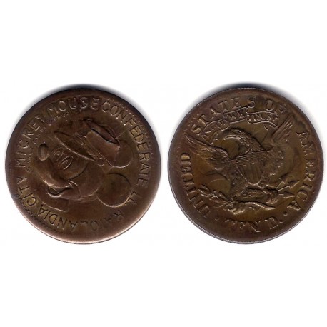 Medalla Ratolandia City Mickey Mouse Confederate. 10 D. (MBC)