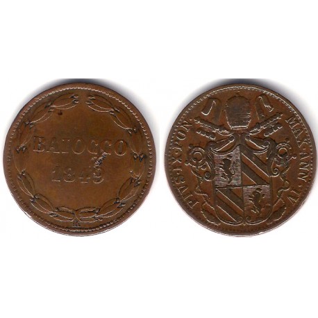 (1339.1) Ciudad del Vaticano. 1869. Baiocco (MBC)