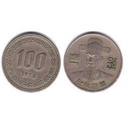 (9) Corea del Sur. 1974. 100 Won (MBC)