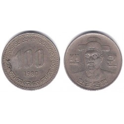(9) Corea del Sur. 1980. 100 Won (MBC)
