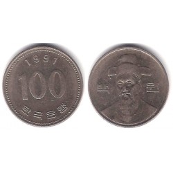 (35.2) Corea del Sur. 1991. 100 Won (MBC-)